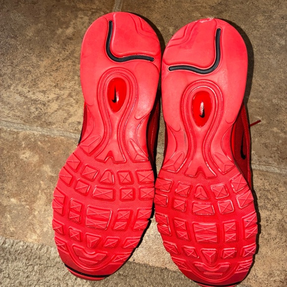 Red Black and cheetah print Nike Air Max 97 Sneakers size 10 - Picture 6 of 7